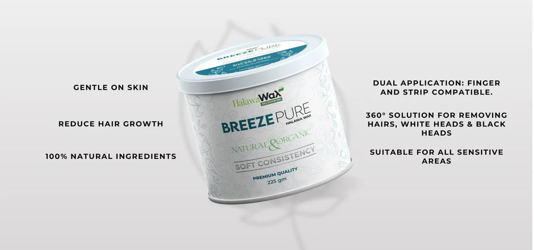 Breeze Pure Organic Halawa Finger Wax | Hair Removal Wax - 225 gram
