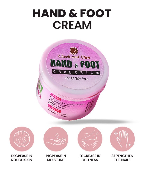 Hand & Foot Care Cream – Deep Moisturizing and Nourishing Formula for Dry, Sensitive Skin Protection and Softness (100 gram)