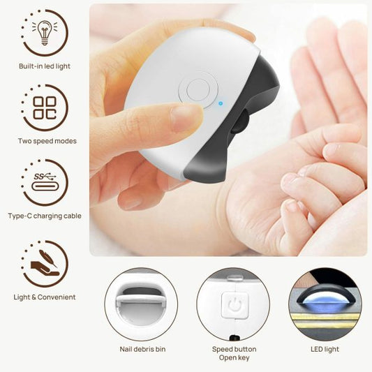 Automatic Electric Nail Clipper Trimmer For Elderly And Children Anti-Splash Home Use Nail Scissors (Random color)